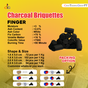 CHARCOAL BRIQUITTE FINGER