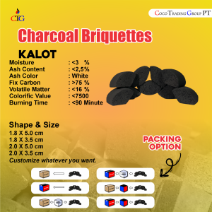 CHARCOAL BRIQUITTE KALOT